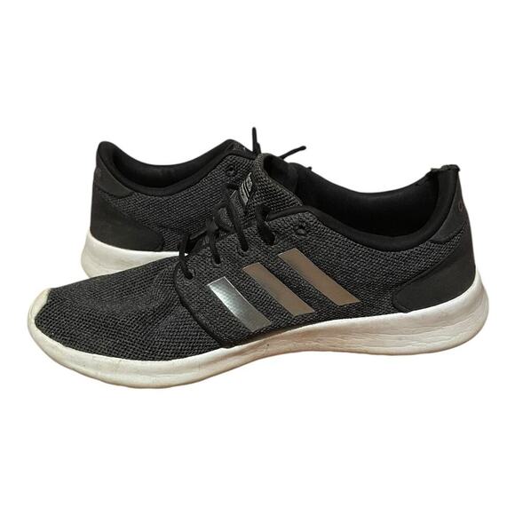 Adidas women's cloud foam qt racer running sneakers Grey silver size 9 - Picture 5 of 7